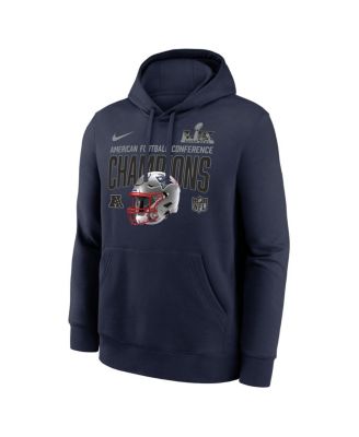 Men's Navy New England Patriots 2025 AFC Champions Glory Shield Hoodie
