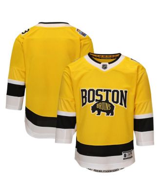 Big Boys and Girls Gold Boston Bruins 2026 Stadium Series Premier Jersey