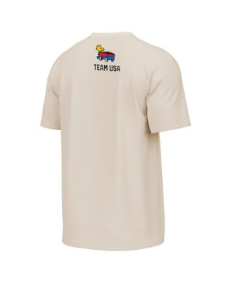 Men's Cream Peanuts Team Hustle T-Shirt