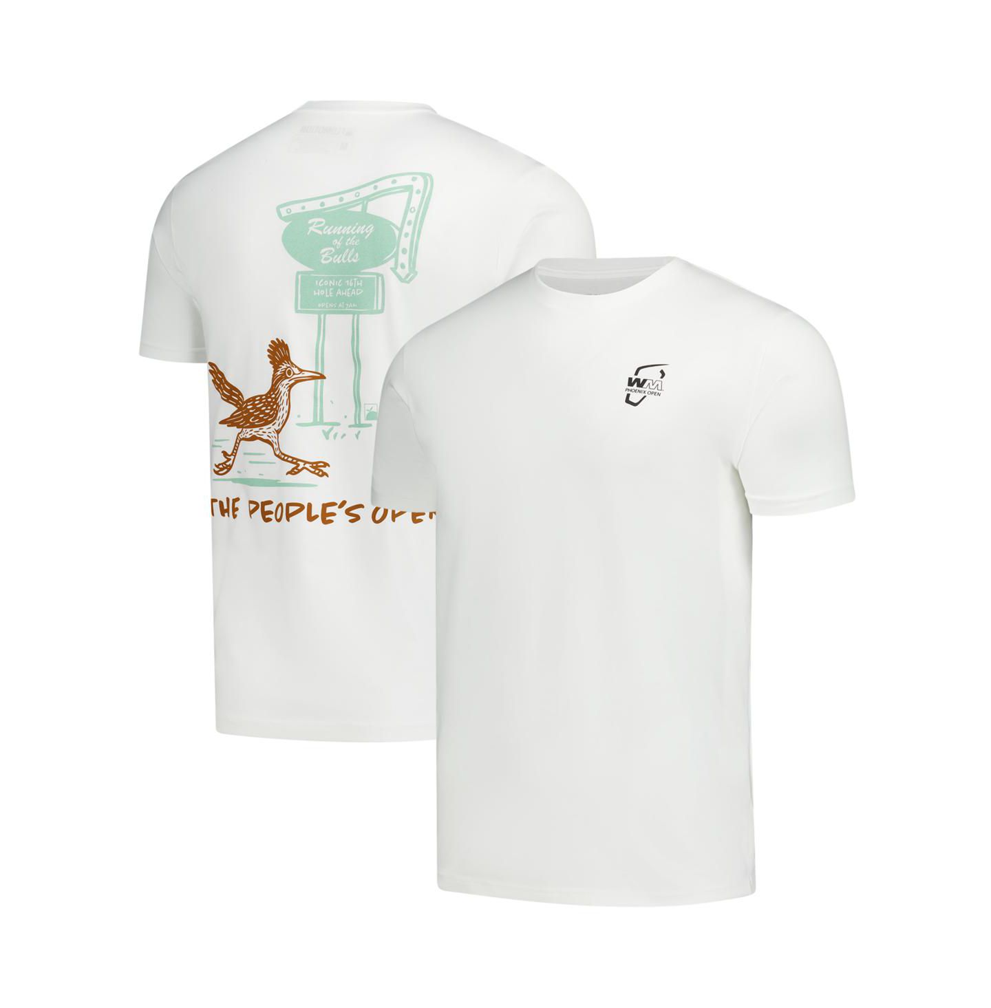 Футболка Flomotion White WM Phoenix Open Running of the Bulls — фото 1