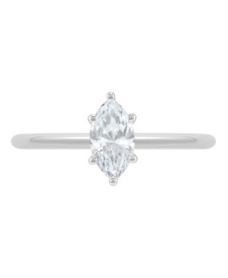 IGI Certified Lab Grown Diamond Solitaire Engagement Ring (1/2 ct. t.w.) in 14k Yellow and White Gold or 14k White Gold