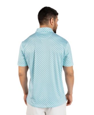 Men's Micro Geo Floral Printed Performance Polo