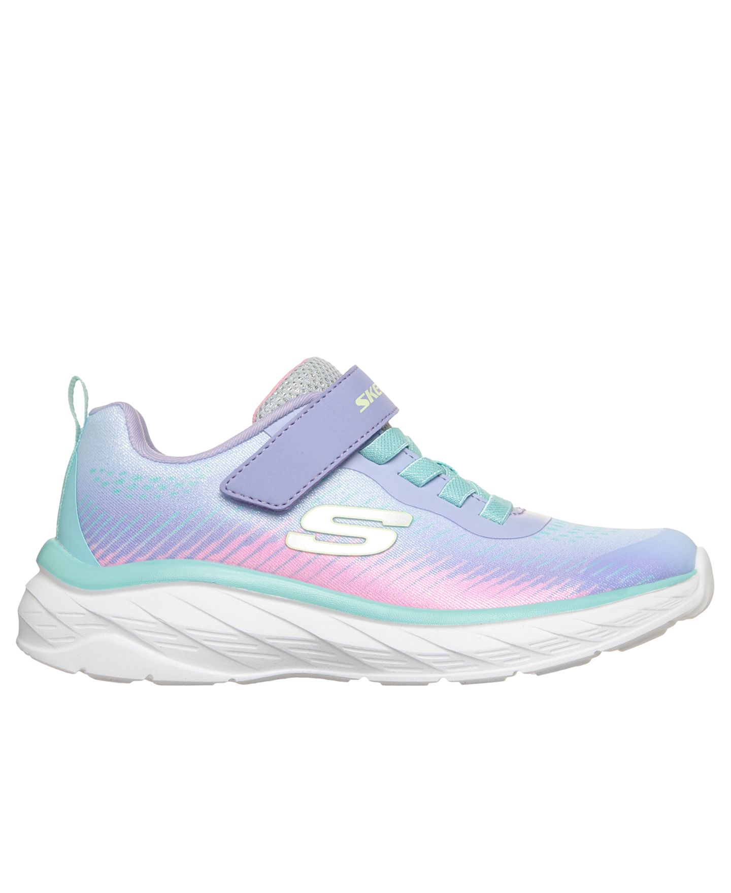 Детские повседневные кроссовки Skechers Boundless - Color Blitz на липучке, цвет: Лавандовый / Разноцветный — фото 3