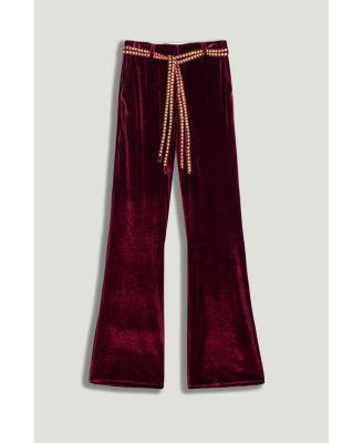 Women's Velvet Bootcut Trousers