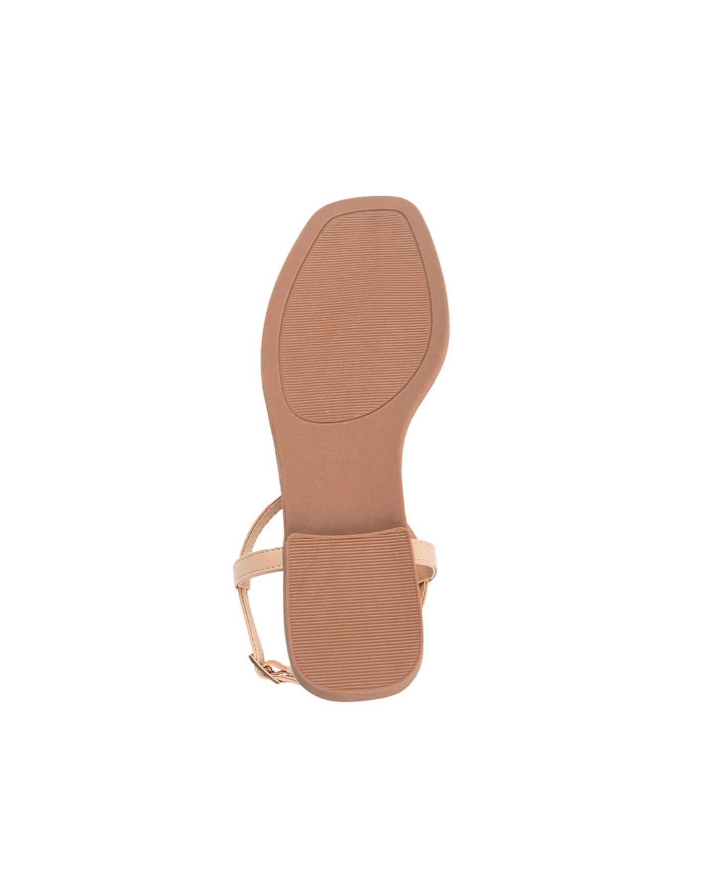 Женские сандалии Bebe Fashion with T-Strap Upper, Rhinestones and Dangle Charms, цвет: Рыжевато-коричневый — фото 7