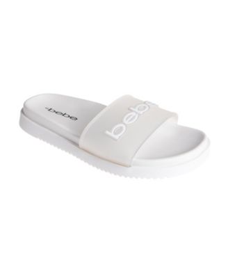 Women's Sandal with Translucent Upper and Rubber Logo Patch