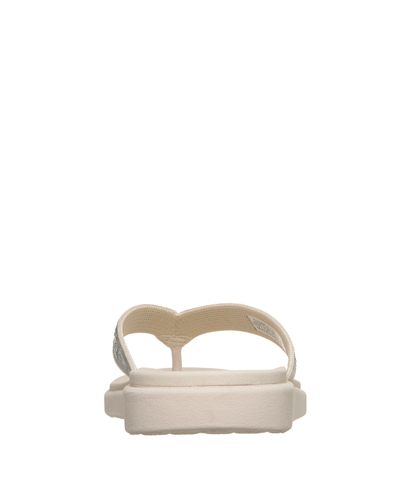Женские сандалии Skechers Meditation Luxe - Sunny Glow Flip-Flop Thong, цвет: Молочный белый — фото 4