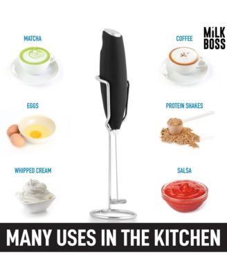 Milk Boss Milk Frother With Holster Stand
