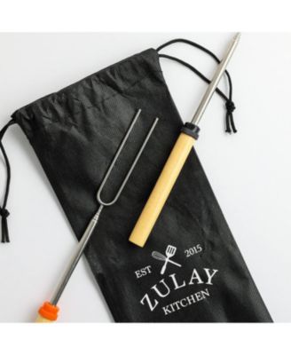 7 Pack Smores Extendable Sticks for Fire Pit - Perfect Smore Skewers & Hot Dog Forks for Campfires, Camping Essentials