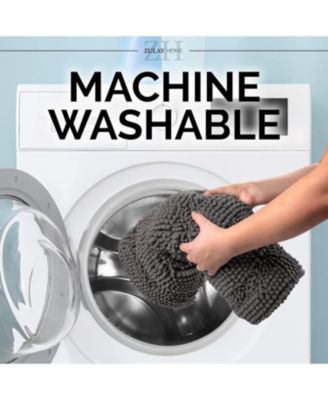 Soft Shaggy Microfiber Ultra Absorbent Bathroom Rug (47"x17")