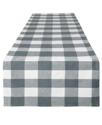 Thick Poly Cotton Buffalo Plaid Table Runners for Decor, Dining Table, Indoor & Outdoor (14"x72")