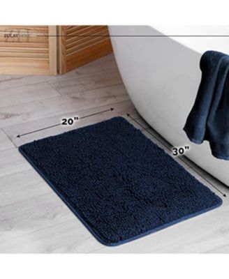 Soft Shaggy Microfiber Ultra Absorbent Bathroom Rug (20"x30")