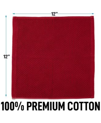 6 Pack 100% Cotton Waffle Weave - 12x12” Super Absorbent Dish Towels for Kitchen