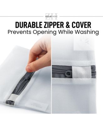 5 Pack Reusable Mesh Laundry Bags for Delicates  (2 Large, 3 Medium)