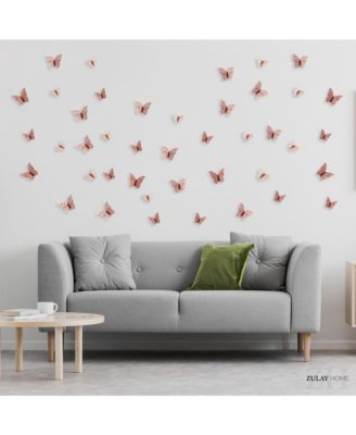 3D Removable DIY Butterfly Wall Decor with 3 Wing Designs (48pcs)