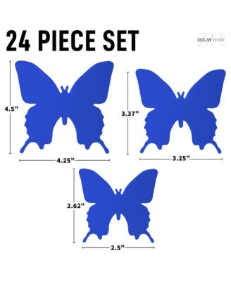 Removable DIY 3D Butterfly Wall Decorations (24pcs with 3 Different Sizes)