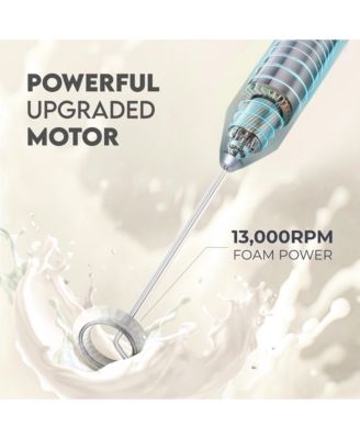 FrothMate Powerful Portable & Compact Milk Frother - No Stand Electric Whisk
