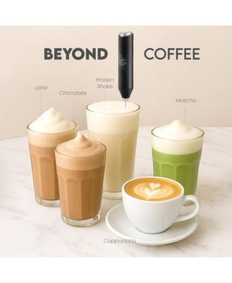 FrothMate Powerful Portable & Compact Milk Frother - No Stand Electric Whisk