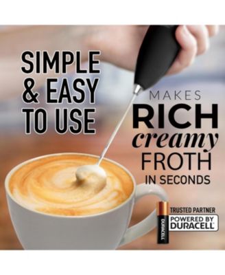 Powerful Milk Frother 4 Duracell Batteries Included