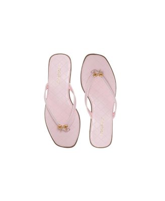 Women's Bow Charm Flat Sandals