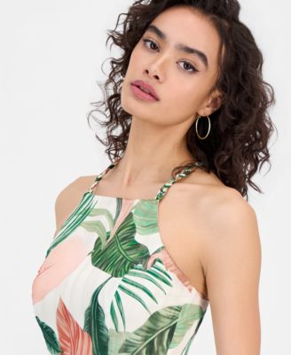 Women's Gaelle Printed Sleeveless Crop Top