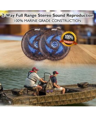 6.5” 70v Ceiling Mount Speakers-Pair of 2-Way Midbass Woofer Speaker Transformer 1” Titanium Dome