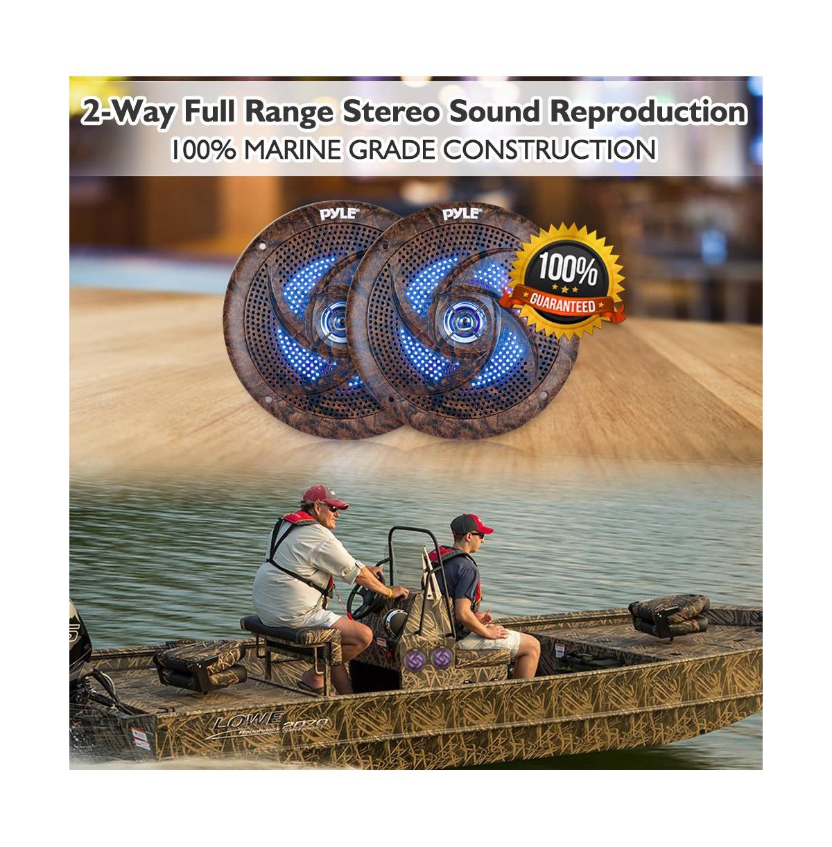 Pyle 6.5” 70v Ceiling Mount Speakers-Pair of 2-Way Midbass Woofer Speaker Transformer 1” Titanium Dome