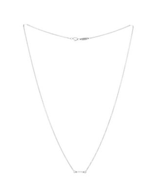 Fleur de Lis Key Bar Pendant Necklace