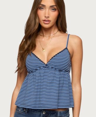 Women's Orietta Striped Babydoll Top