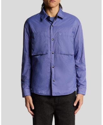 Men's Long Sleeve Collared Insulated Overshirt