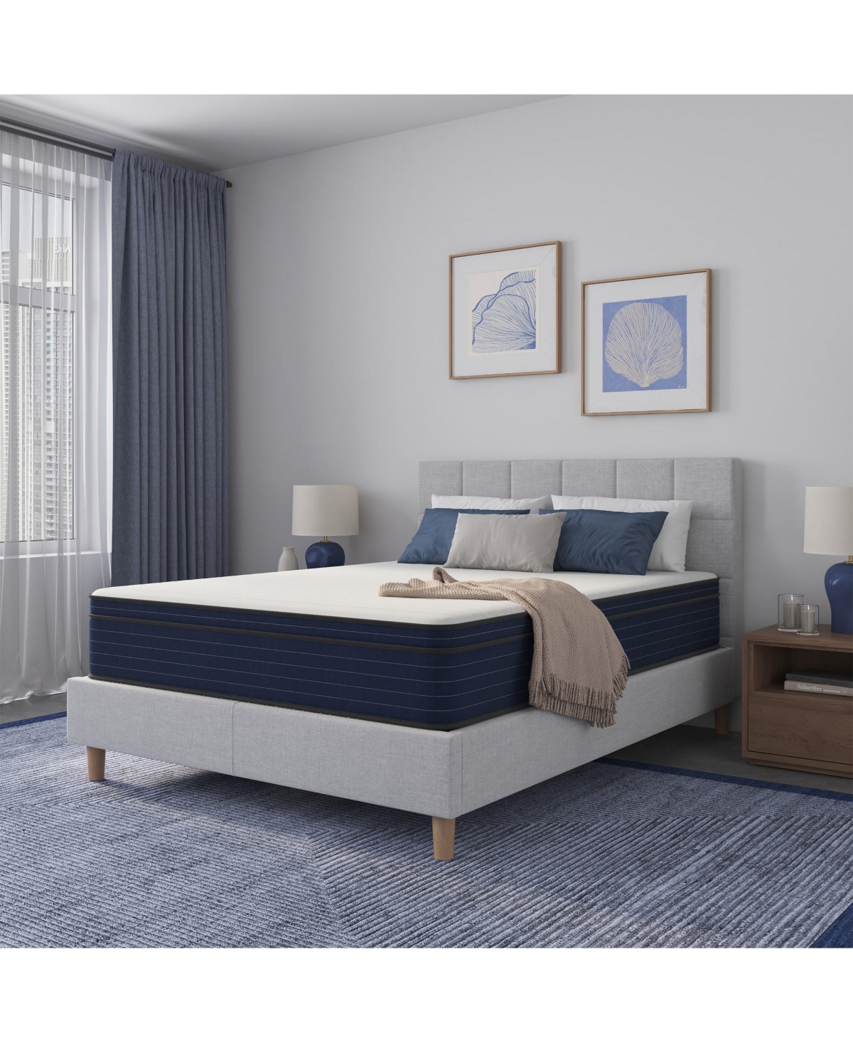 Clihome 10 Inch Euro Top Hybrid Cooling Gel Mattress