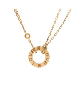 2 Diamonds Love Pendant Necklace
