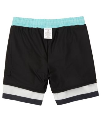 Boys Swim Trunks with Compression Liner UPF 50+