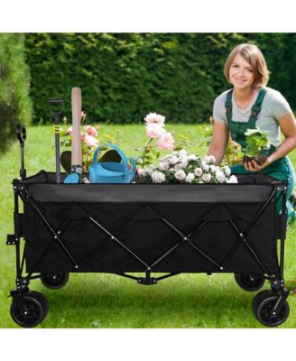 Heavy-Duty Collapsible Wagon - All-Terrain Utility Car, Ultra-Stable Frame, 1:6 Fold Ratio, 480lbs Capacity for Outdoor Activities, Shopping