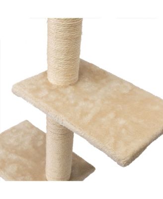 5-Piece Wall Mounted Cat Climber Set with Shelves, Perches & Scratching Posts - Modern Cat Furniture