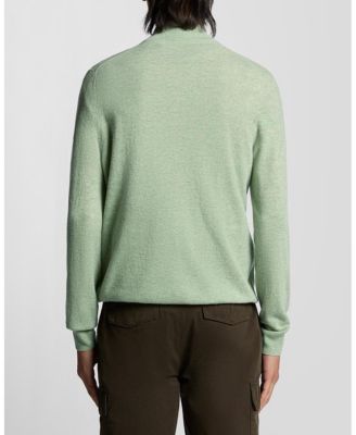 Men's Lambswool Blend Quarter Zip Sweater