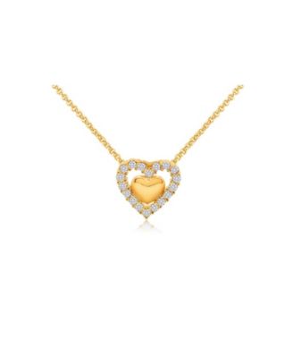 Chanteur Girls 18K Plated Hypoallergenic Heart Pendant Necklace - Multi 125$