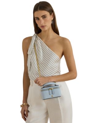 Hallee Small Textured Leather Crossbody Bag