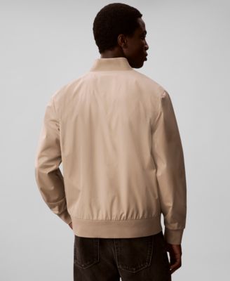 Men's Birdseye Round Collar Bomber Jacket