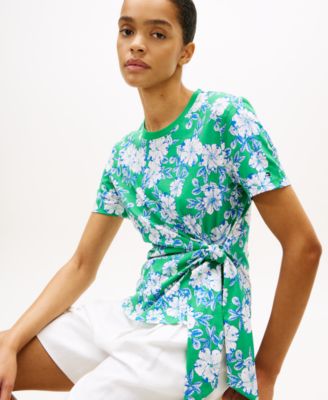 Women's Knot Detail Short-Sleeve T-Shirt