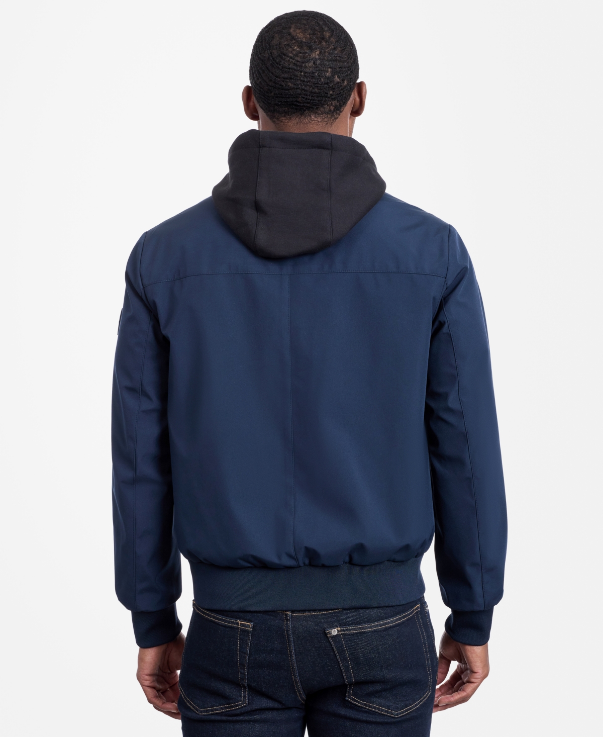 Calvin Klein Men's Bomber Knit Hood Jacket