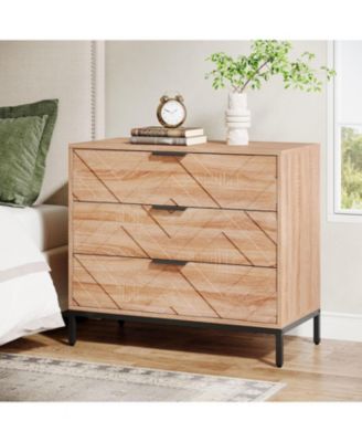 31" Wide Night Stand with Metal Legs