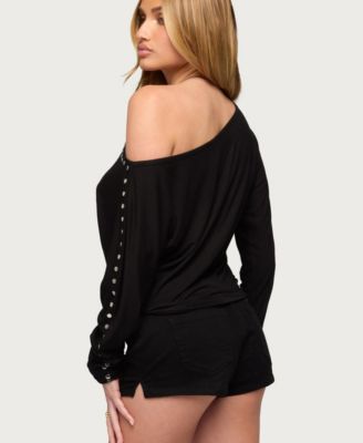 Women's Paola Off Shoulder Stud Top