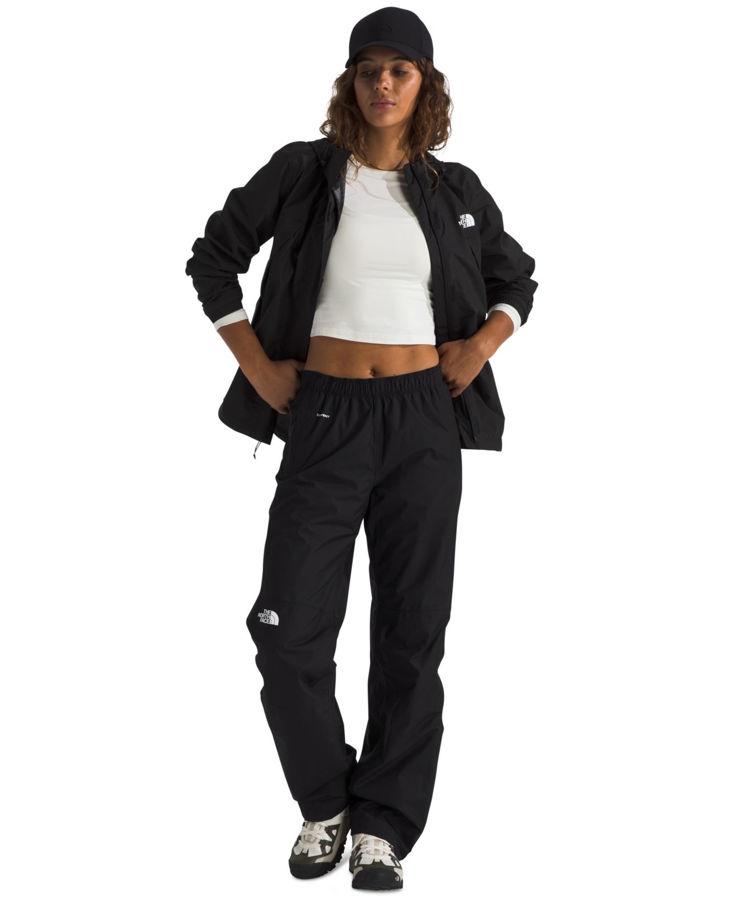 Женские брюки The North Face Antora Rain Pant, цвет: Чёрный — фото 2