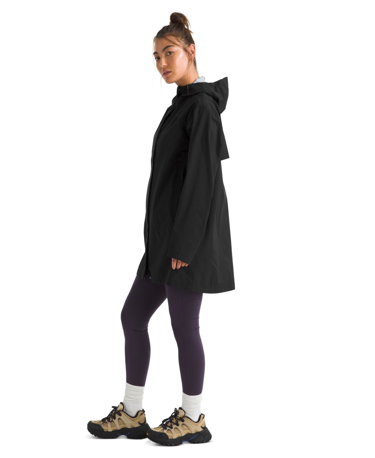 Женская куртка The North Face Voyage Rain 3L Hooded, цвет: Чёрный — фото 3