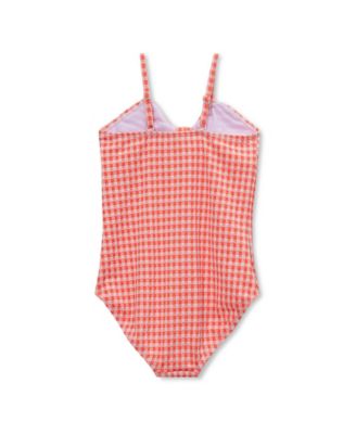 Girls Chlorine Resistant Cutout One Piece Swimsuit