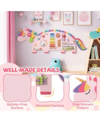 11-in-1 Dinosaur Activity Wall Busy Board Panels for Toddlers