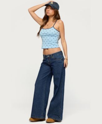 Women's Carlah Contrast Polka Dot Tank Top