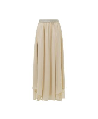 Women's Elasticated Waist Asymmetric Skirt
