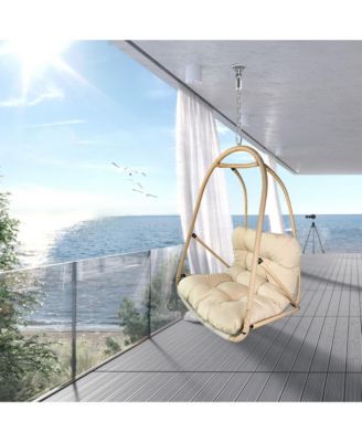 Wicker Rattan Swing Egg Chair without Stand